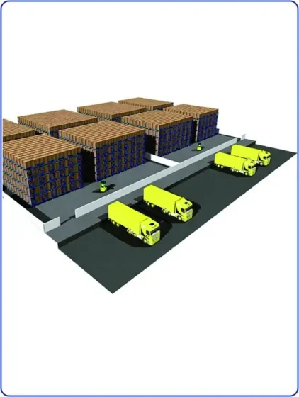 SSTC automated radio shuttle racking system operating efficiently in a high-density industrial warehouse