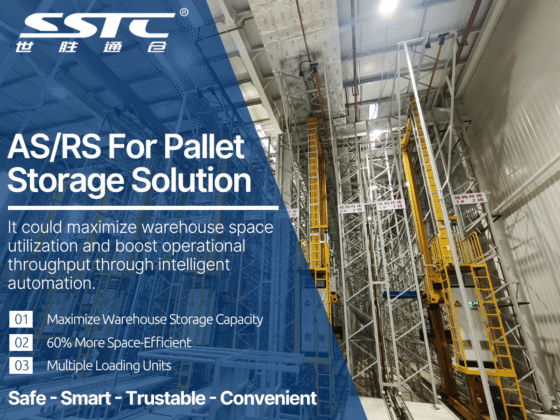SSTC automated storage and retrieval system operating in a modern chemical and advanced materials storage facility