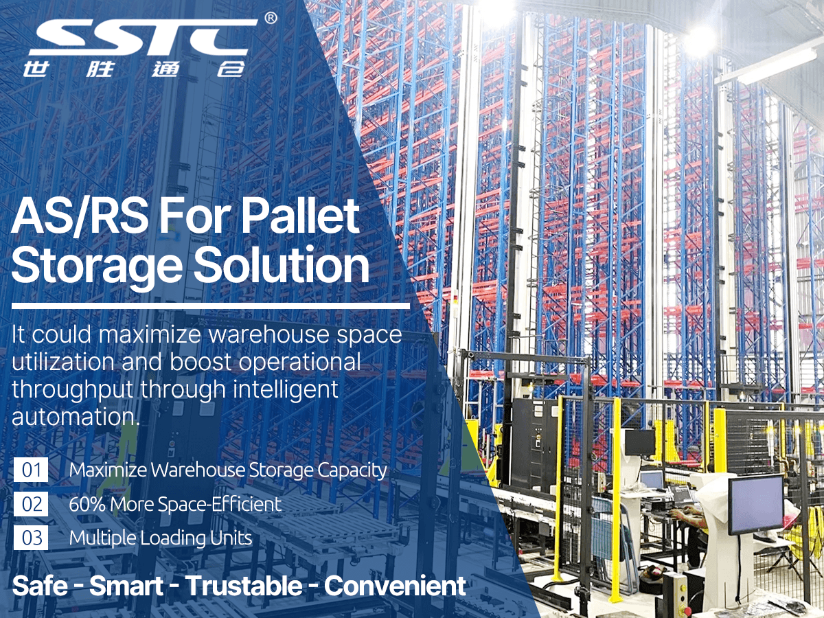 SSTC AS/RS for Food & Beverage Warehousing with high-density pallet storage