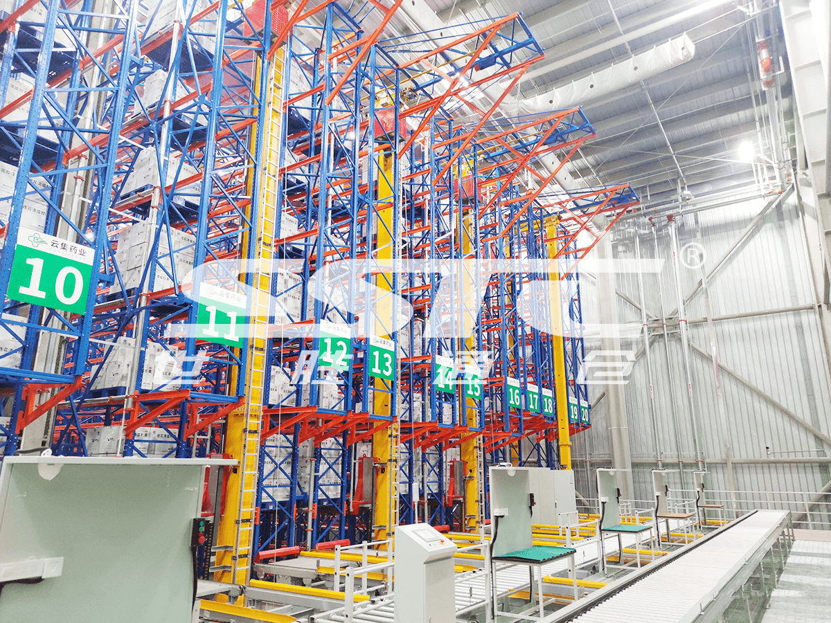Automated pallet AS/RS system for cold storage warehouse