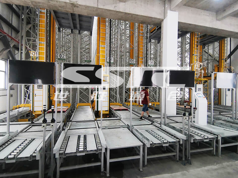 Automated pallet AS/RS system for pharmaceutical warehouse storage