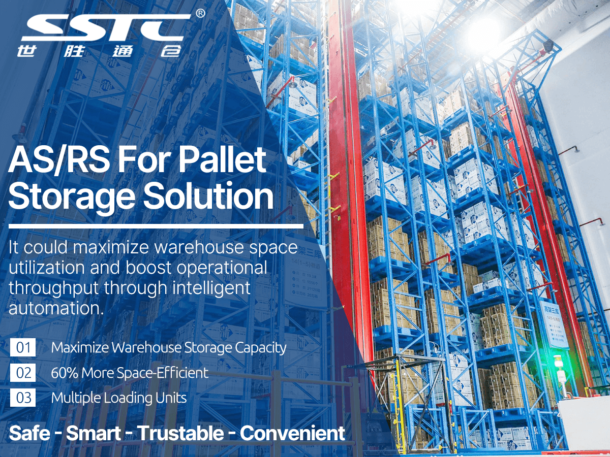 SSTC automated storage and retrieval system AS/RS operating efficiently in a modern food and beverage cold chain warehouse