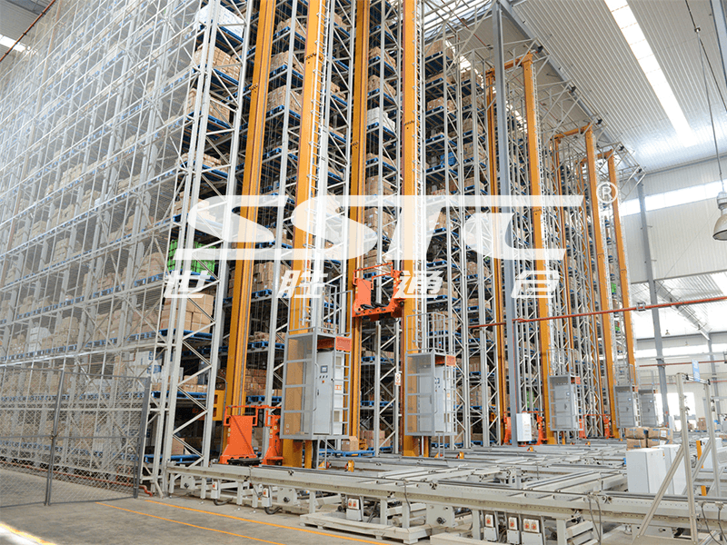 SSTC shuttle stacker crane for automated pallet storage