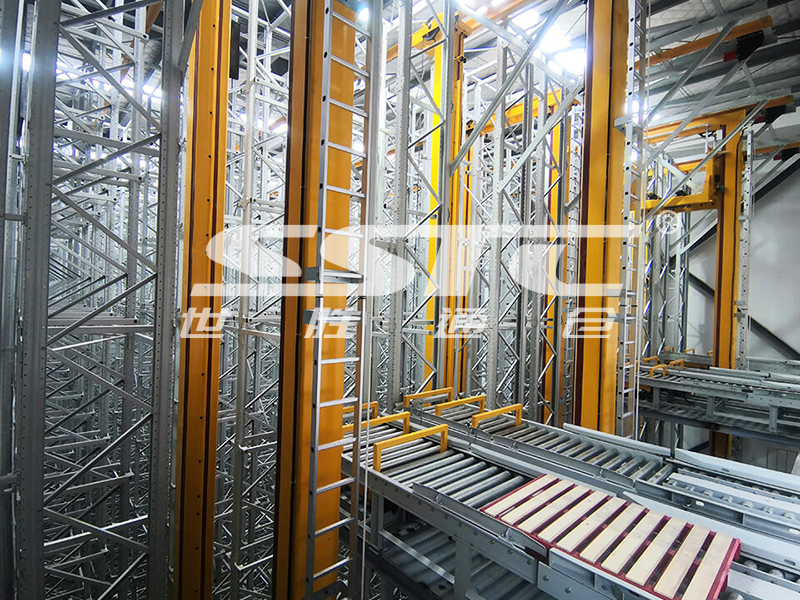 Automated pallet AS/RS system for pharmaceutical warehouse storage