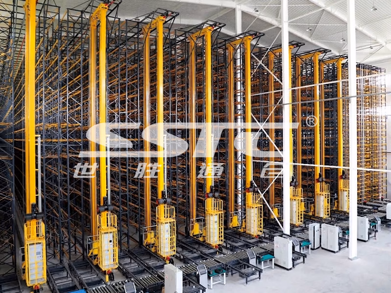 Automated pallet storage and retrieval system for temperature controlled warehouse