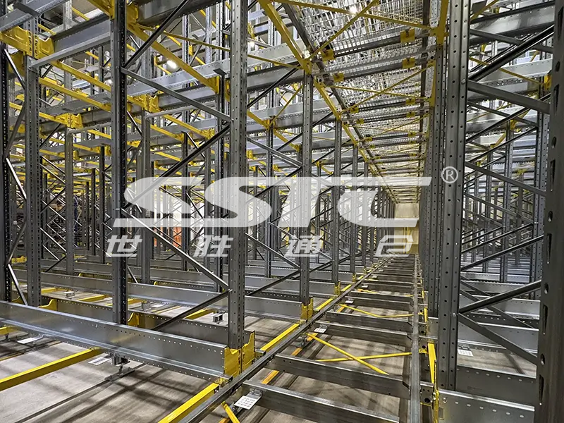 SSTC Four-Way Pallet Shuttle System operating in a high-density automated warehouse