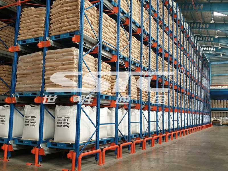 Automated Warehouse Solutions for Palm Oil using SSTC Intelligence radio shuttle racking system in Indonesia